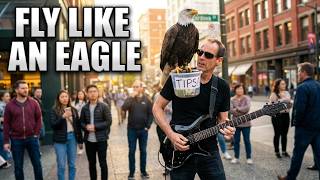 BUSKER ESSENTIALS:  An Eagle Bodyguard/tip collector (Steve Miller band tribute)