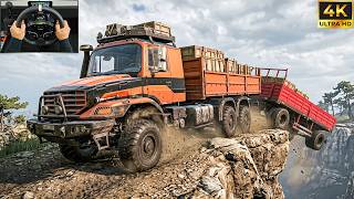 Mercedes-Benz Zetros | Truck Offroad | SnowRunner | Moza R5 Pro | Steering Wheel Gameplay screenshot 1