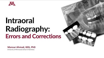 Intraoral Radiography: Errors and Corrections