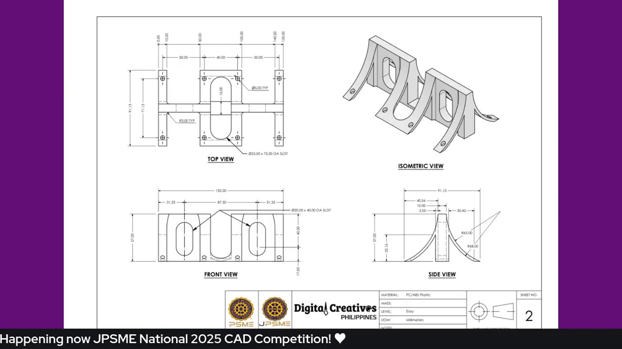 JPSME National Student CAD Competition: MODEL MANIA 2025