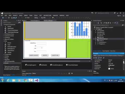 Project C# - DataControl (Chart , BindingSource , BindingNavigator , DataGridView , DataSet)
