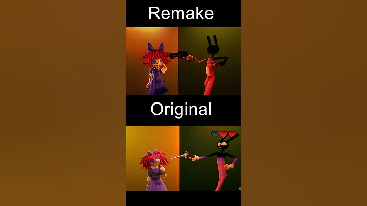 Jax shooting Ragatha TADC EP6 scene | ORIGINAL VS REMAKE