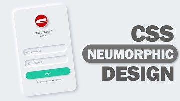 CSS Neumorphic Login Form Design Tutorial