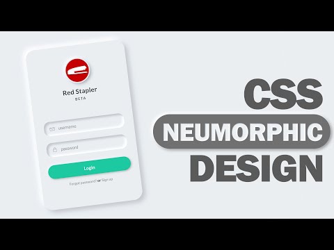 CSS Neumorphic Login Form Design Tutorial