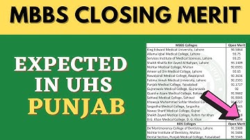 Expected Punjab UHS Closing Merits MBBS/ BDS | PMDC MDCAT Merit Formula Medical Colleges plspot