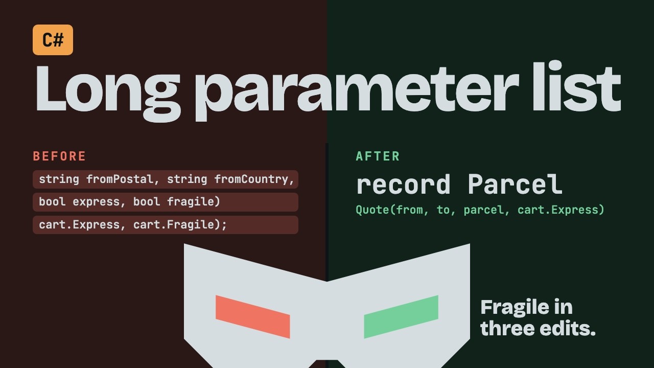 Long Parameter List in C#: Introduce a Parameter Object