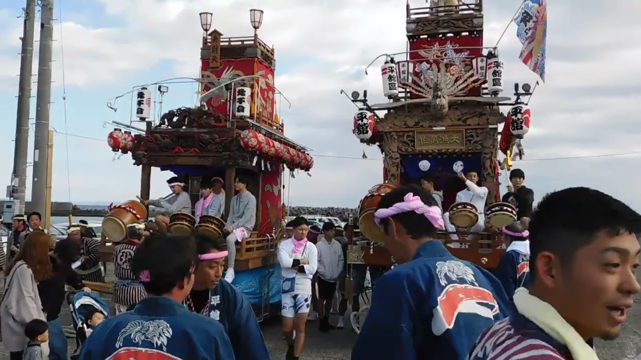 2025年11月16日千倉産業祭り北千倉・平舘　お囃子共演