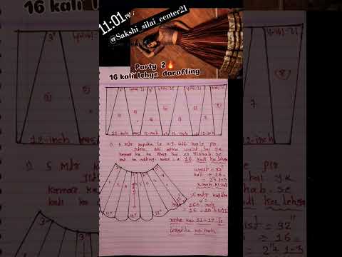 Kali Wala Lehenga Cutting And Stitching Part 2 Design Shorts Shortsfeed Youtube Indianfashion 