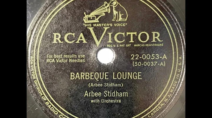 Arbee Stidham "Barbeque Lounge" 1949 Jump Blues 78...