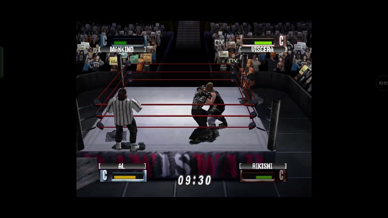 WWF NO MERCY: Mankind and Al Snow vs Víscera and Rikishi 