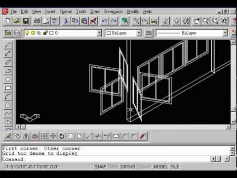 1.4.1.2 AutoCAD 3D R14 - 2008 3D Polar Array Command Modify Copy UCS Multiple