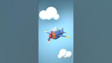 shorts #blender #lowpoly3d #aeroplane
