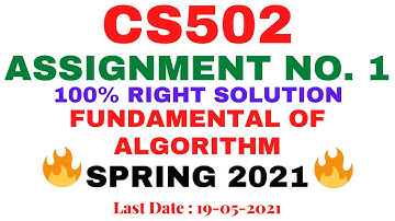 CS502 ASSIGNMENT 1 SOLUTION 2021 | CS502 ASSIGNMENT 1 FALL 2021 | CS502 ASSIGNMENT 1 2021 | VuTech