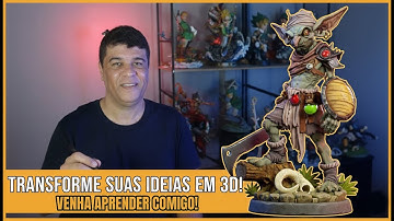Modelagem 3D para Impressão 3D: Vou te ensinar a criar figuras colecionáveis  exclusiva do Zero!