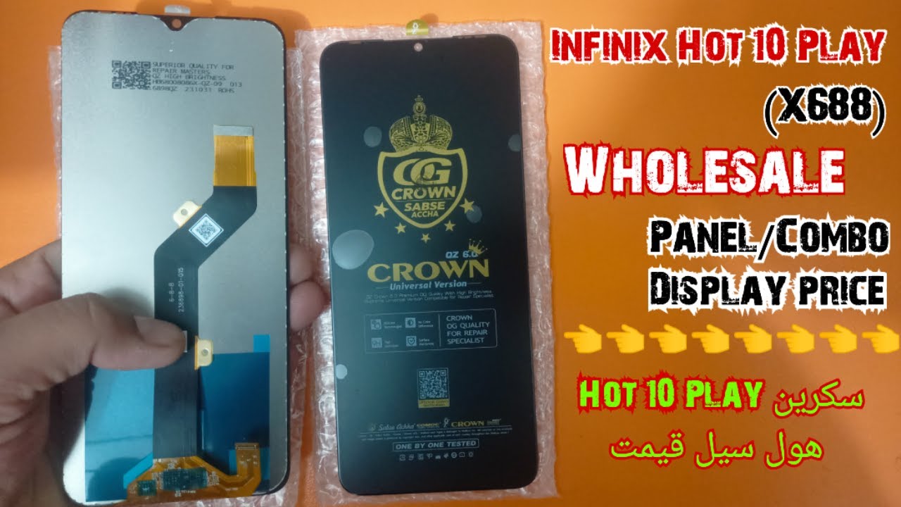 Infinix Hot 10 play Original Display price | Infinix Hot 10 play (x688) Combo panel price | 