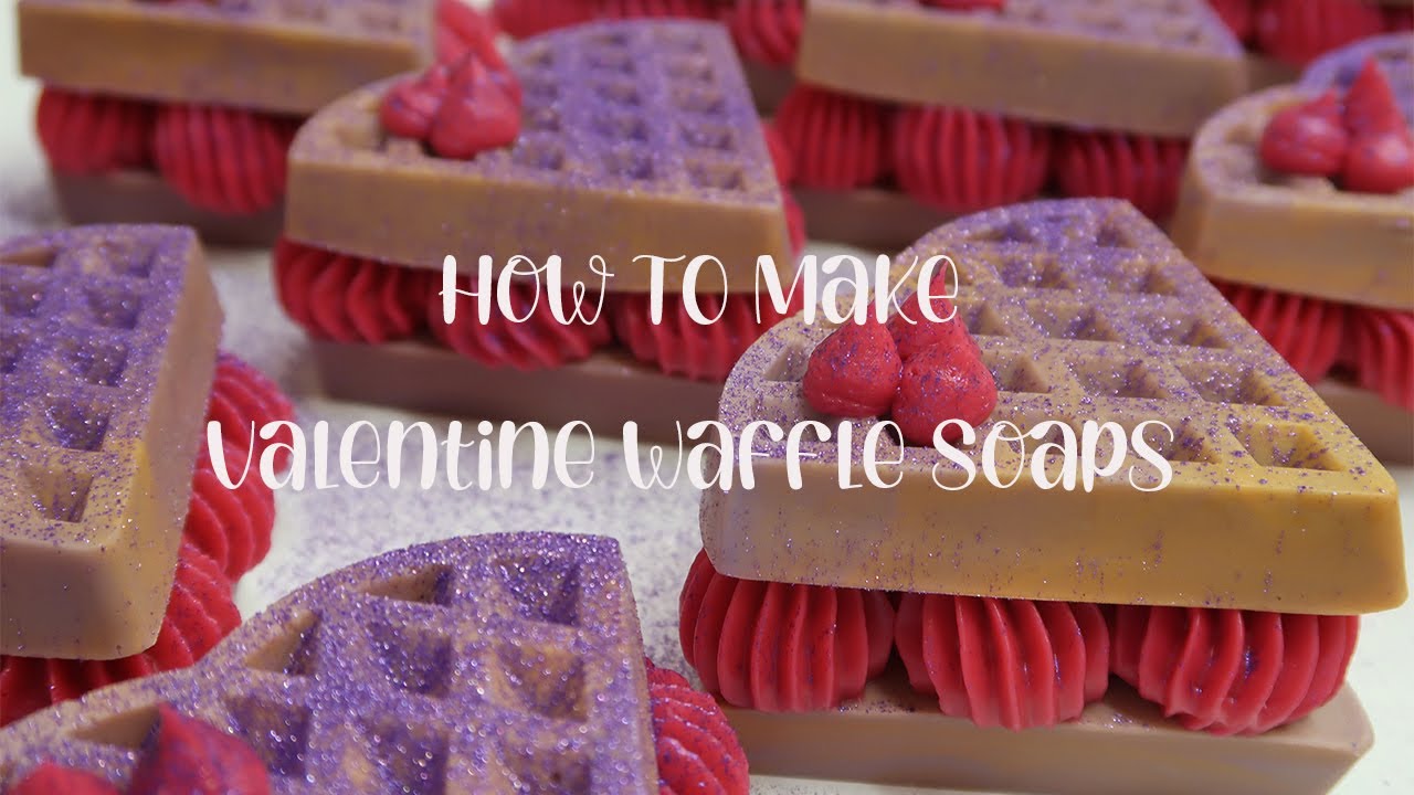 Valentines Day How To Make Frosted Waffle Soaps and A Little Treat At The End