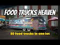 Food trucks heaven in central florida  50 food trucks in this lot mexican venezuelan and more