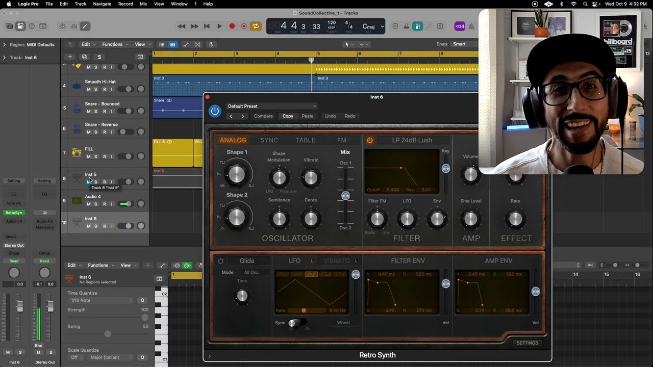 Creating  "Riser FX" with LOGIC PRO's Retro Synth