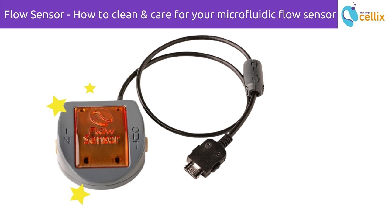 How to care for and maintain your Cellix microfluidic flow sensor | Cellix | Microfluidics