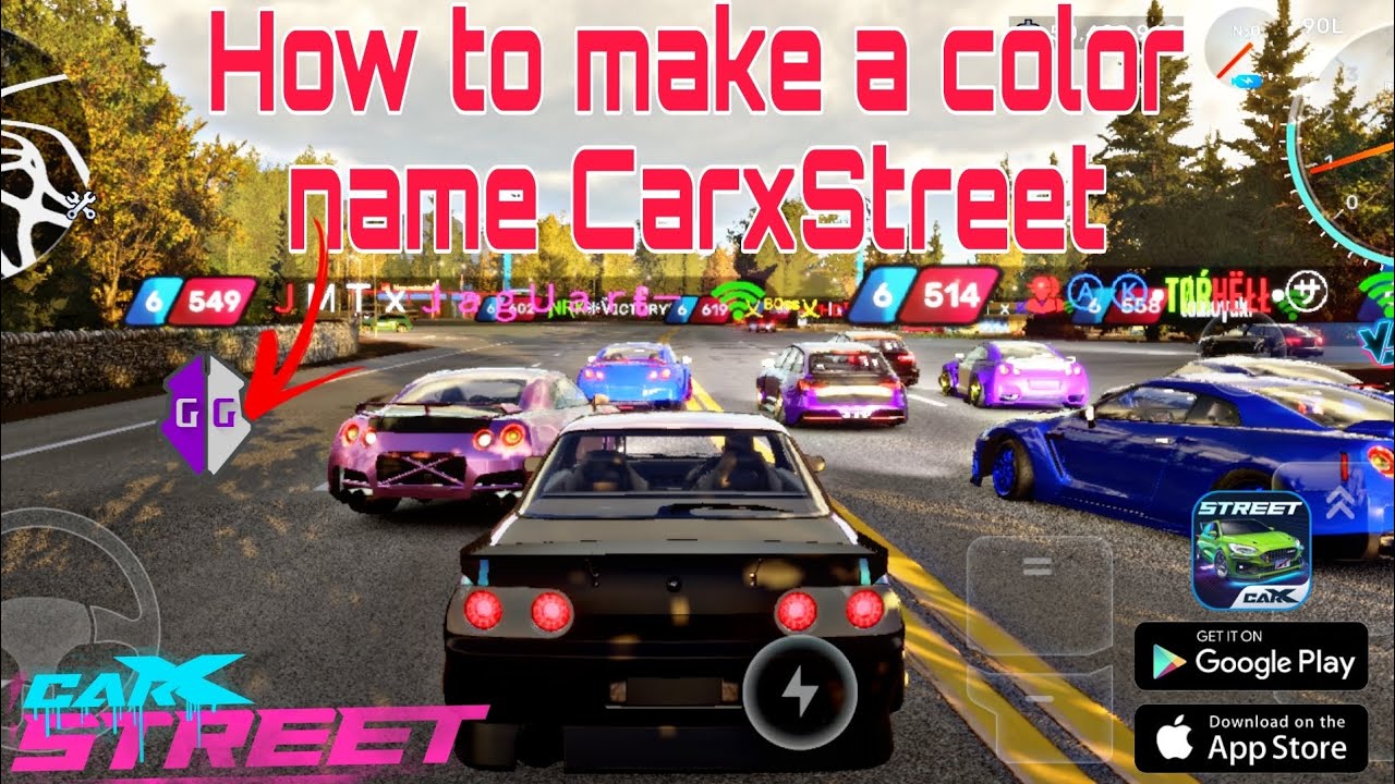 Tutorial to Make Color Name CarxStreet||New update Version 0.9.0 - YouTube