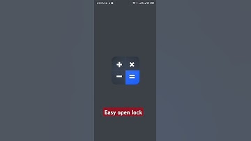 Hide calculator lock open easyl