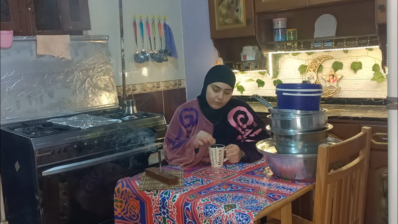 روتين اول يوم رمضان 🌛 ريحه رمضان في كل مكان في بيتي البسيط قمه البهجه ☘️🍂 