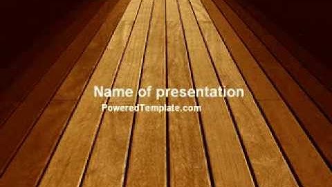 Wooden Floor PowerPoint Template by PoweredTemplate.com