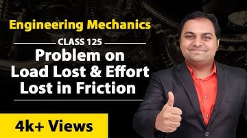 Probleem met belastingverlies en inspanningsverlies door wrijving - Eenvoudige machines in de tec...
