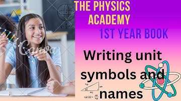 Writing unit symbols and names class 11