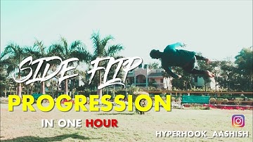 SIDE FLIP PROGRESSION in 1 HOUR (INDORE) INDIA