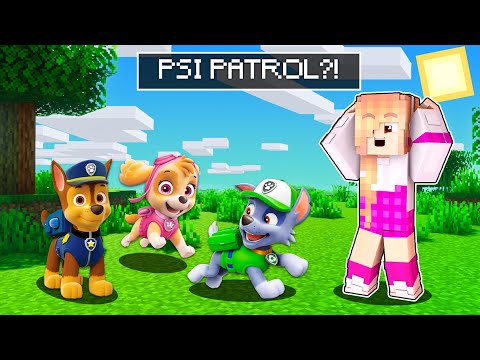 SPOTKAŁAM PSI PATROL w Minecraft! (zostałam NOWYM RYDEREM?!) 🐶🚔