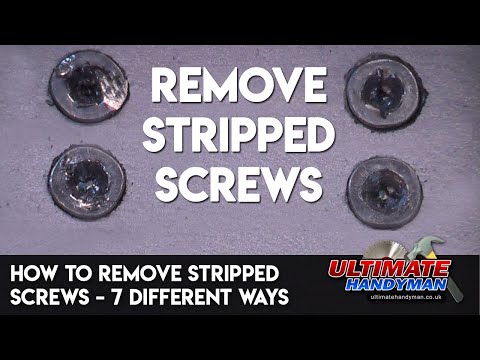 Video: How To Unscrew The Screw? How To Unscrew It If Its Crosspiece Is Torn Off? Which Way To Unscrew The Screw With Faces For A Phillips Screwdriver? Unscrewing Methods