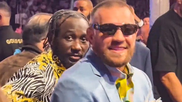 Terence Crawford & Conor McGregor LINK UP & WATCH Anthony Joshua KNOCKED OUT by Daniel Dubois
