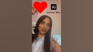 QUICKER Way to Create Heart in Illustrator. Adobe Illustrator Tutorial #shorts #tutorial #heart
