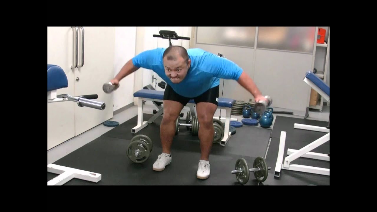 Bent Over Dumbbell Rear Delt Raise ベントオーバーダンベルリアデルトレイズ - YouTube