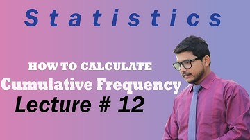 Cumulative Frequency | More than  Less than | Statistics | Commerce Online | Hamid