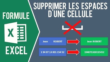 EXCEL - SUPPRIMER LES ESPACES EN TROP D