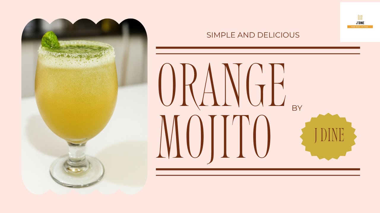 🍊 Refreshing Orange Mojito | Summer Special Drink Recipe | Easy Homemade Mojito