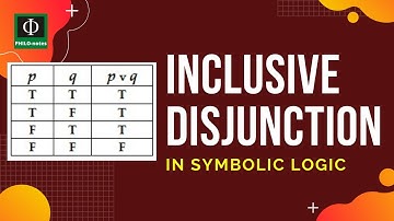 Inclusive Disjunction in Symbolic Logic