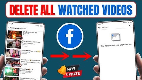 How To Delete All Watched Videos On Facebook In Mobile