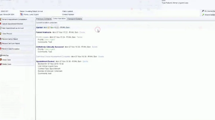 SystmOne GP OOH: How to mark a Patient as Arrived