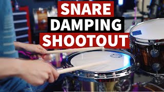 Snare Damping Shootout // Snareweight, Moon Gel, Big Fat Snare Drum, Gaff Tape, and more