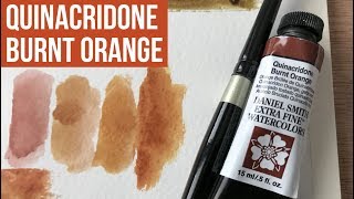 Quinacridone Burnt Orange - Daniel Smith Watercolor | The Paint Show 22