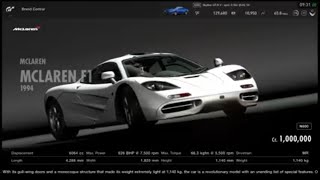 Gt sport mclaren f1 dynamic showroom in brand central. the is part of
1.11 update for gran turismo - playstation 4. please see my other
videos f...