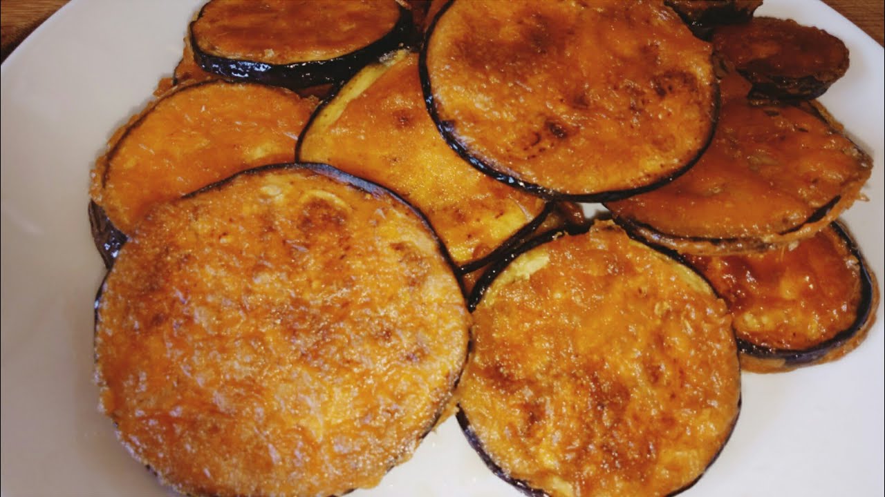 😋😋بادنجان مقلي بخلطة رهيبة /مقرمش ولذيذ وبكمية قليلة من الزيت😊👍👍👌👌