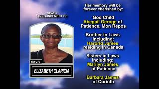 Elizabeth Claricia ~ Long Obituary