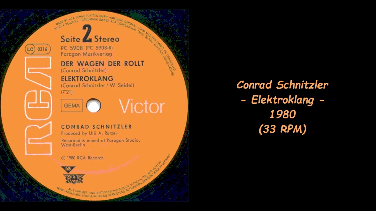 Guarda Conrad Schnitzler - Elektroklang - 1980 (33 RPM) su YouTube Guarda Conrad Schnitzler - Elektroklang - 1980 (33 RPM) su YouTube