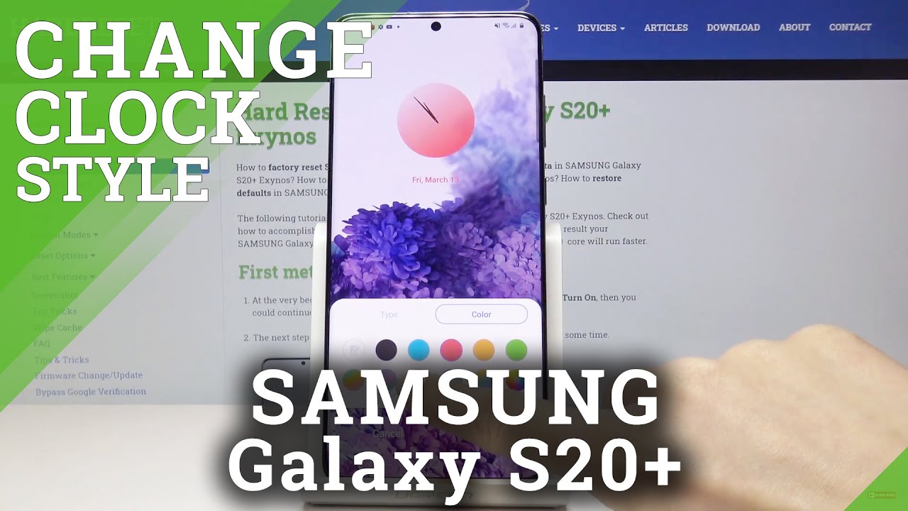 how-to-change-clock-style-on-samsung-galaxy-s20-customize-clock-look