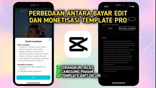 Perbedaan antara bayar edit dan monetisasi template pro