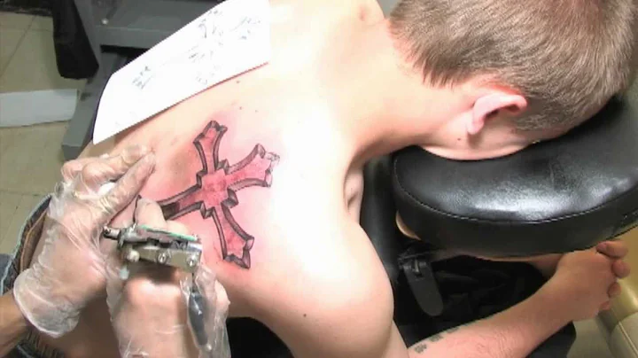 (HD) Tattoo Sessions: Chris Patierno Tattoo - Custom Cross!